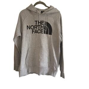 The North Face Women’s Medium Gray Pullover Hoodie Sweatshirt Fleece Lined
